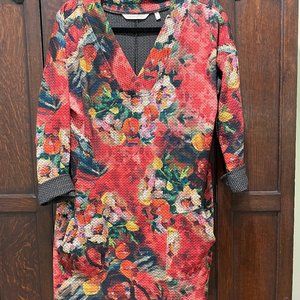 Soft Surroundings.  Pretty multicolored  floral dress.  Size medium.